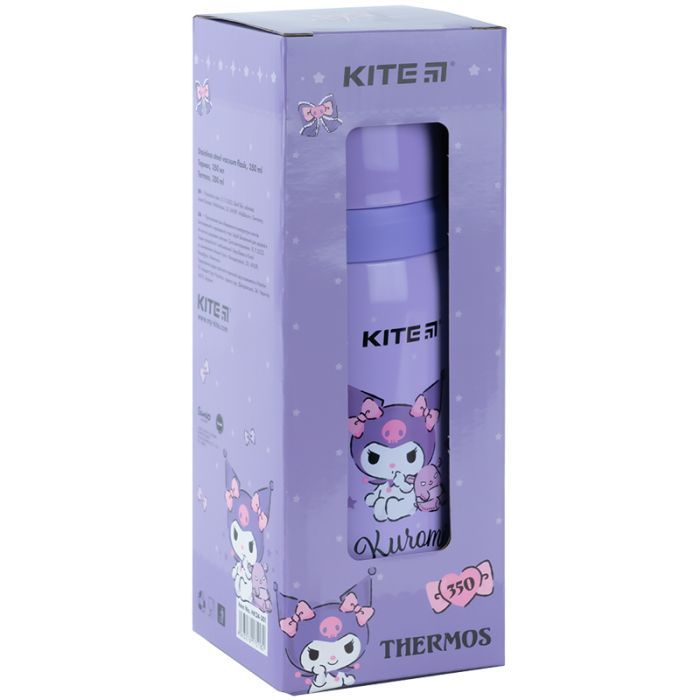Поїльник-непроливайка Kite термос 350 мл, Kuromi (HK24-301) зображення 4