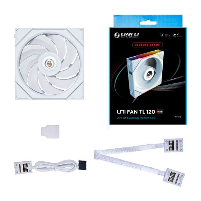 Кулер до корпусу Lian Li Reverse TL 120-1, White Cooler (G99.12RTL1W.00) зображення 3