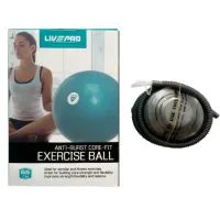 М'яч для фітнесу LivePro Anti-burst Core-fit Exercise Ball LP8201-65 синій Уні 65см (6951376102628) зображення 2
