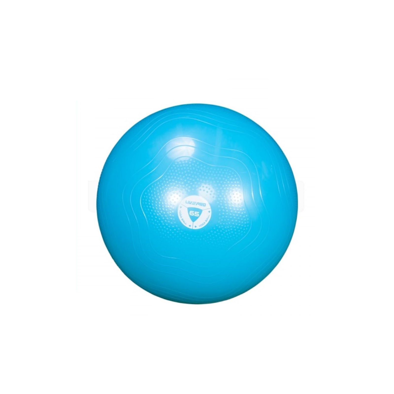 М'яч для фітнесу LivePro Anti-burst Core-fit Exercise Ball LP8201-65 синій Уні 65см (6951376102628)