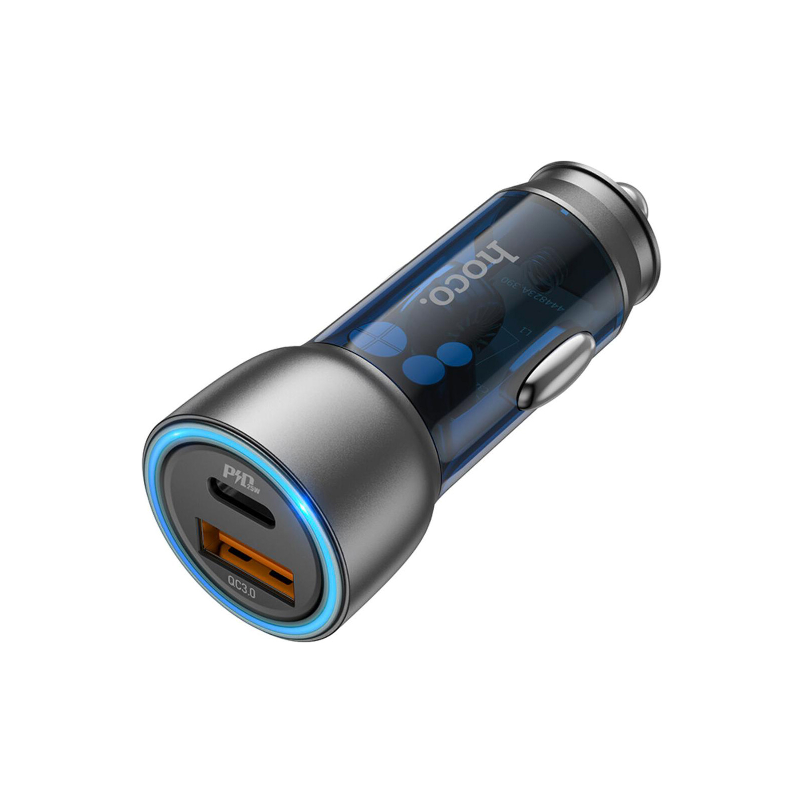 Зарядний пристрій HOCO NZ8 charger set (C to iP) USB-A/Type-C Blue (6931474782748) зображення 2