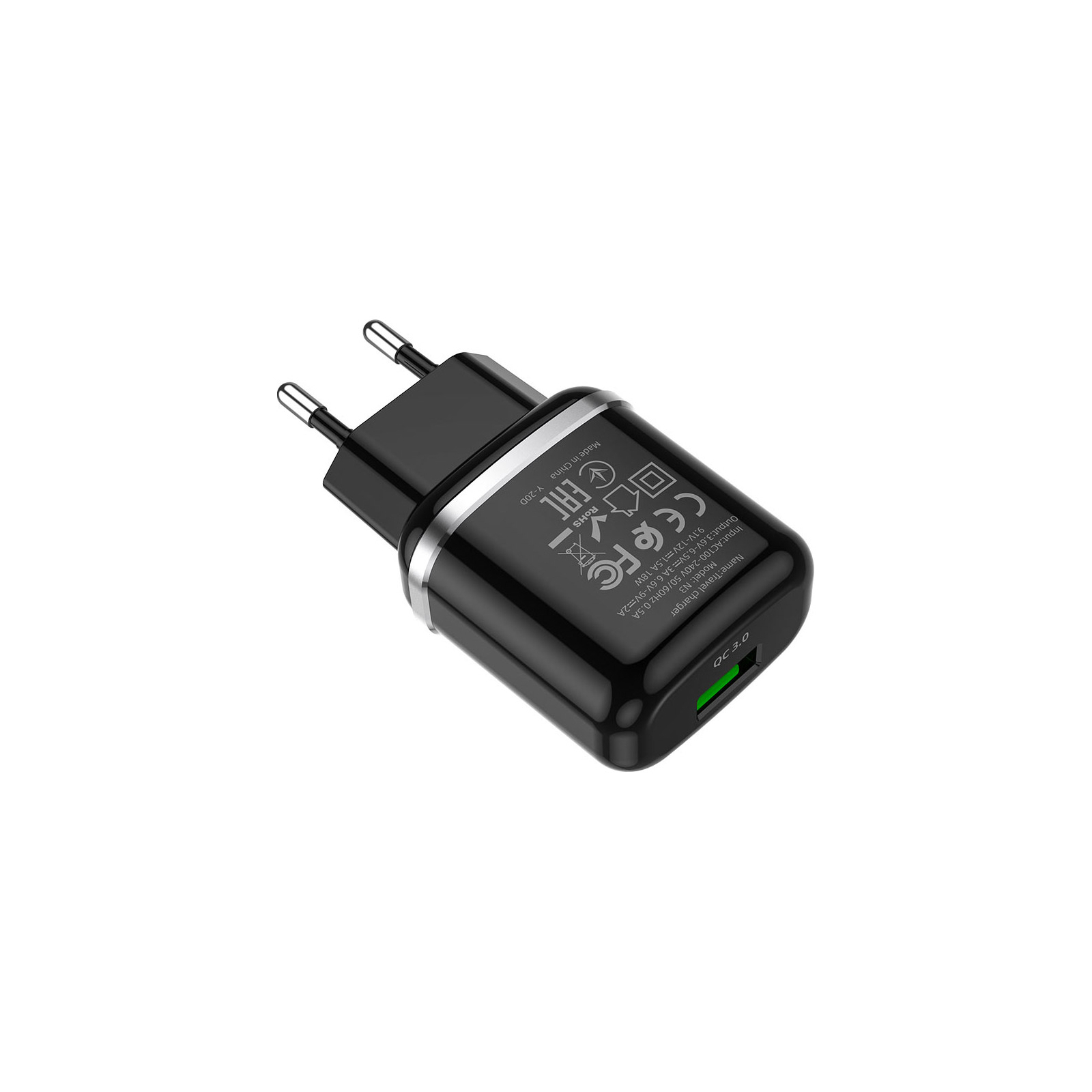 Зарядний пристрій HOCO N3 Special single port QC3.0 (cable Type-C) Black (6931474729385) зображення 5