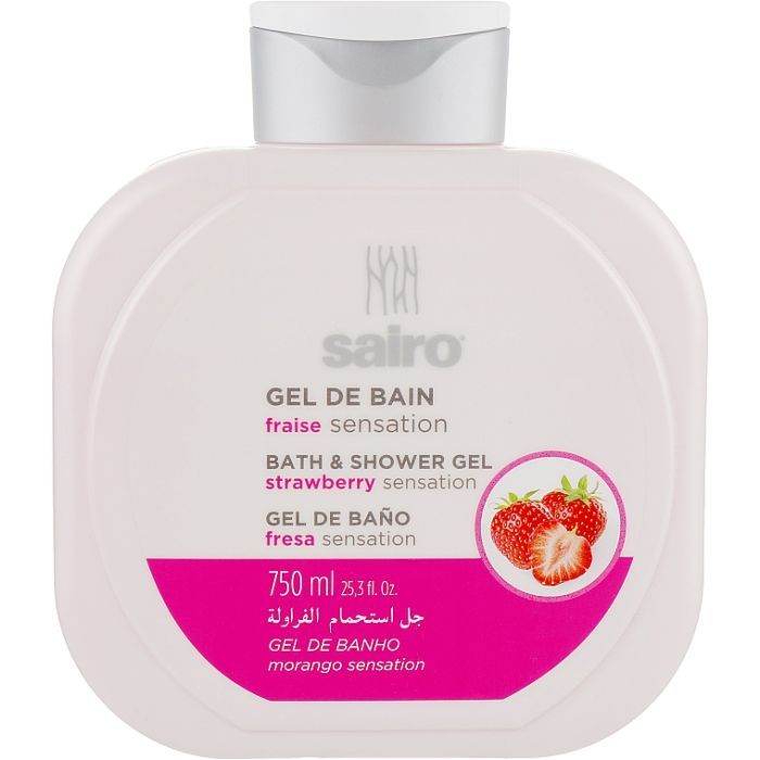 Гель для душа Sairo Bath And Shower Gel Клубника 750 мл (8433295051365)