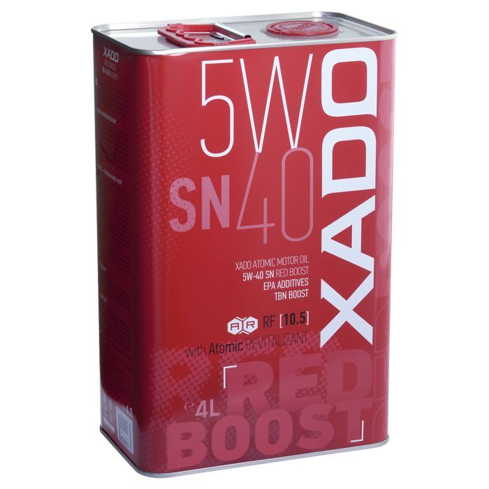 Моторное масло Xado Atomic Oil 5W-40 SN RED BOOST 4л (ХА 26269)