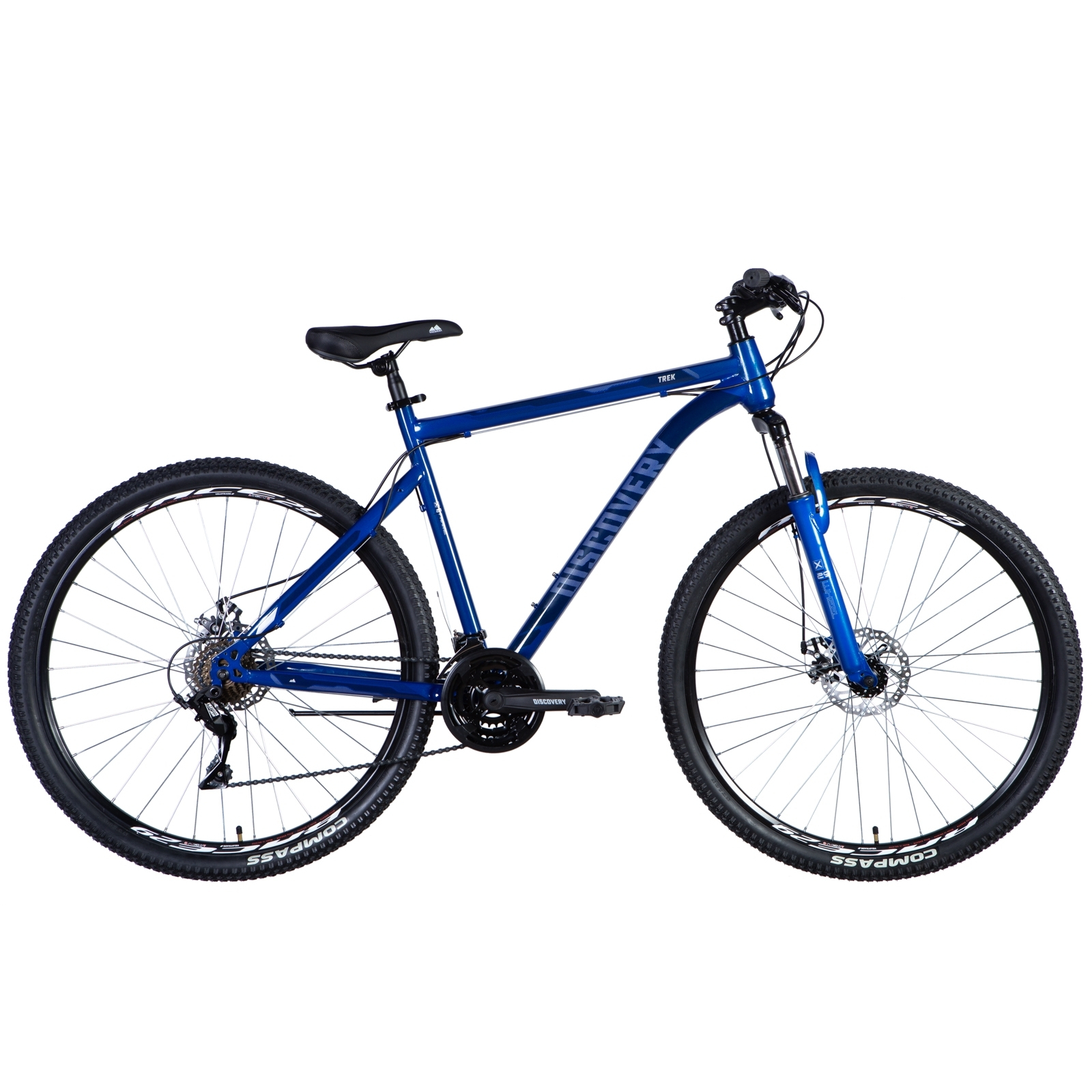 Велосипед Discovery Trek AM DD 29" 21" St 2024 Синій (OPS-DIS-29-168)