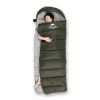 Спальный мешок Naturehike з капюшоном U250 NH20MSD07 (6°C) правий, темно-зелений (6927595767214-R) изображение 4