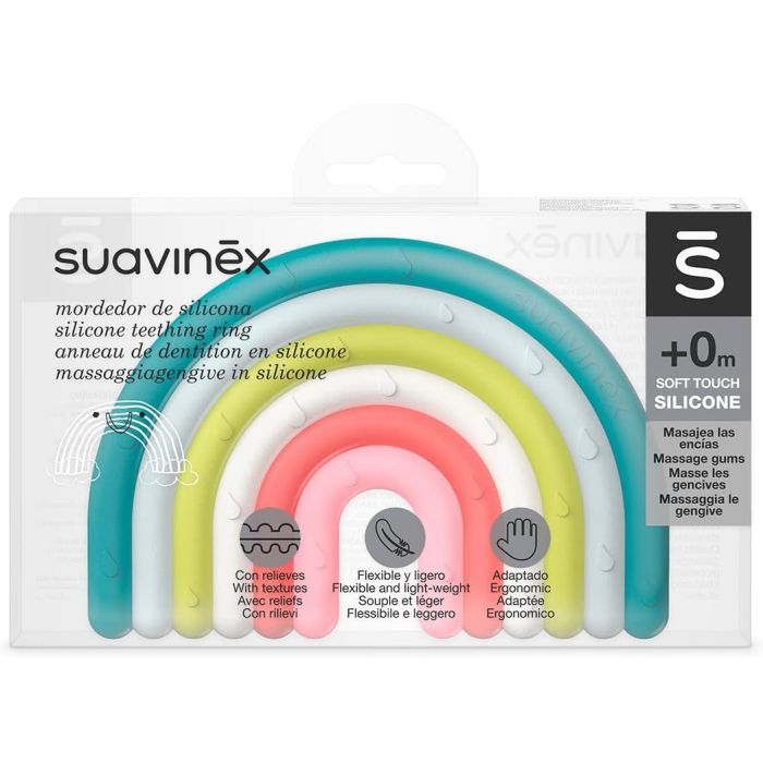 Прорезыватель Suavinex силиконовый с пузырьками/розовый (401434) изображение 2