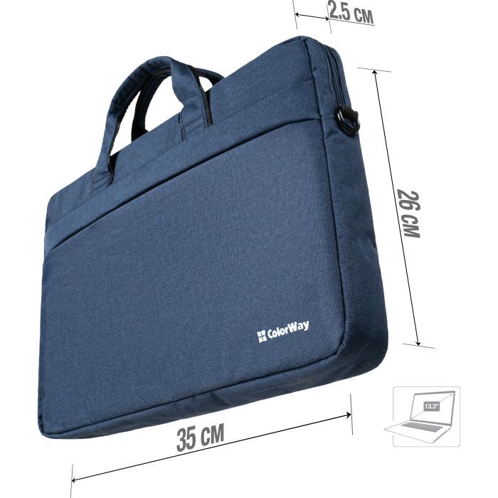 Сумка для ноутбука ColorWay 13.3" Modern Navy (CW-LBM133-NV) изображение 6