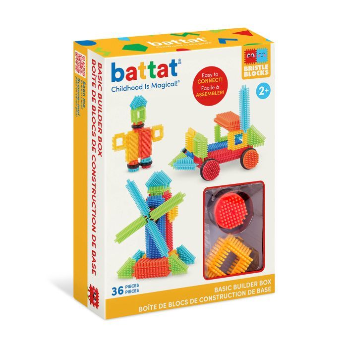Конструктор Battat серии Bristle Blocks - Строитель, 36 деталей (BT3099Z) изображение 7
