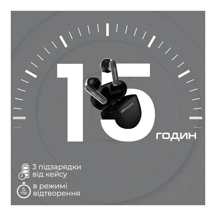 Навушники HiFuture ColorBuds2 Black (colorbuds2.black) зображення 3