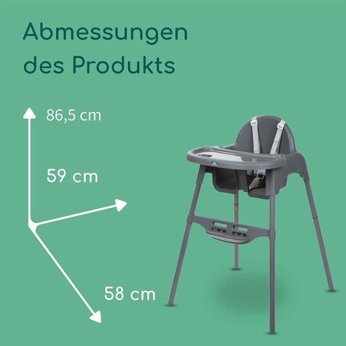 Стілець для годування Bebe Confort MEELY DARK GREY (2712551210) зображення 4