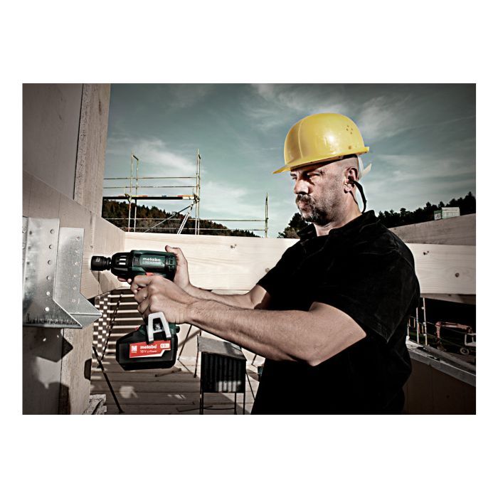Гайковерт Metabo ударний SSW 18 LTX 400 BL, 18V, 620Нм (без АКБ та ЗП) (602205890) зображення 2