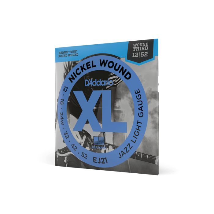 Струны для гитары D'Addario XL Nickel Wound Jazz Light (12-52) (EJ21) изображение 2