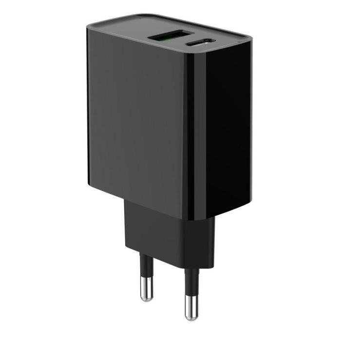 Зарядное устройство Gembird 1xUSB-A + 1 Type-C (PD20Вт + QC3.0 18Вт) black (TA-UC-PDQC20-01-BK) изображение 3