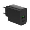 Зарядное устройство Gembird 1xUSB-A + 1 Type-C (PD20Вт + QC3.0 18Вт) black (TA-UC-PDQC20-01-BK) изображение 5