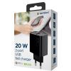 Зарядное устройство Gembird 1xUSB-A + 1 Type-C (PD20Вт + QC3.0 18Вт) black (TA-UC-PDQC20-01-BK) изображение 6