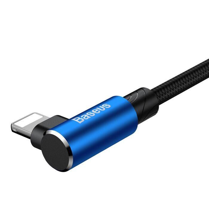 Дата кабель USB 2.0 AM to Lightning 1.0m 2A MVP Elbow Blue Baseus (CALMVP-03) изображение 4
