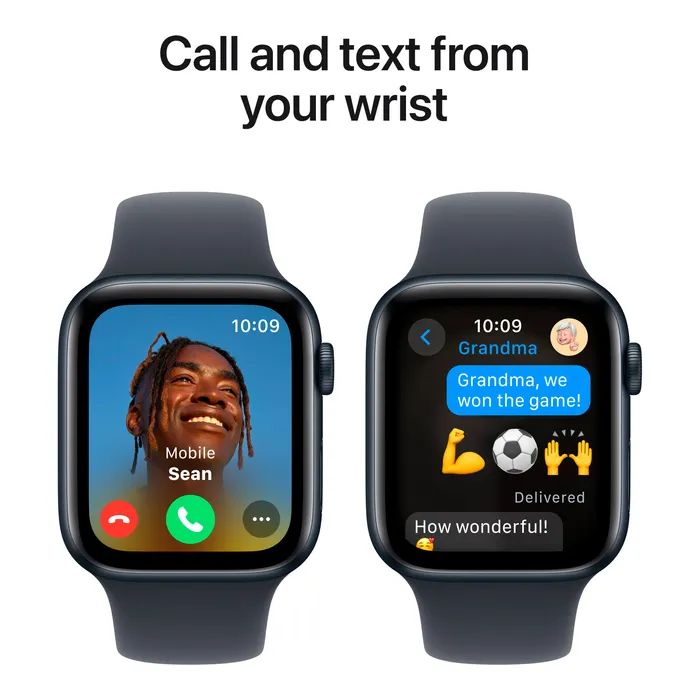 Смарт-годинник Apple Watch SE 2024 GPS 44mm Silver Aluminium Case with Denim Sport Band - M/L (MXER3QH/A) зображення 4