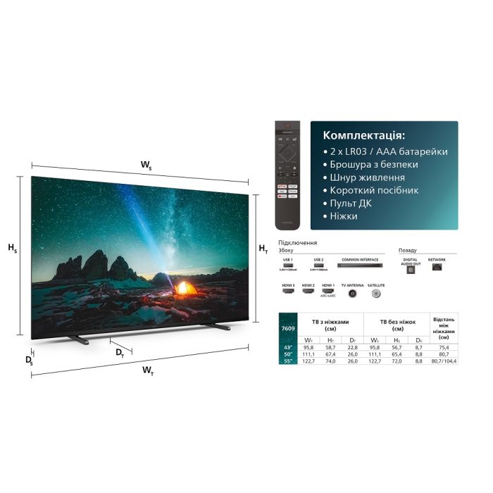 Телевизор Philips 43PUS7609/12 изображение 5
