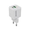 Зарядний пристрій Canyon CU20AC GaN 20W 1xPD 1xQC EU White (CNS-CUW20AC)