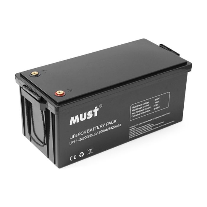 Батарея LiFePo4 Must 25.6V - 200Ah (LP15-24200)