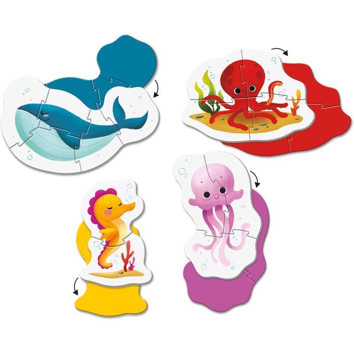 Пазл Clementoni 4 в 1 Sea Life, серия My First Puzzles (20835) изображение 3
