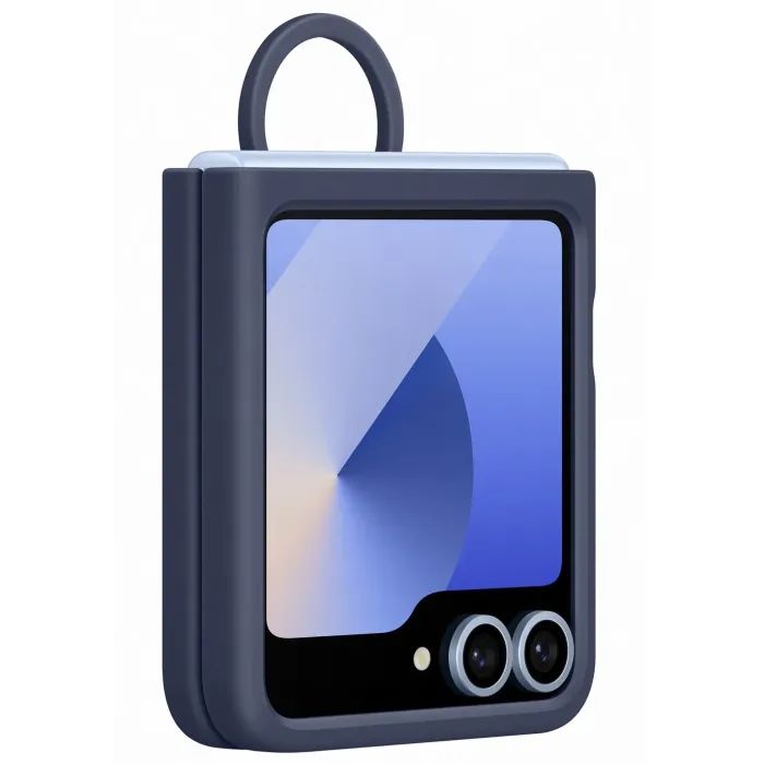 Чохол до мобільного телефона Samsung Silicone Cover with Ring Samsung Galaxy Flip 6 Navy (EF-PF741TNEGUA) зображення 5