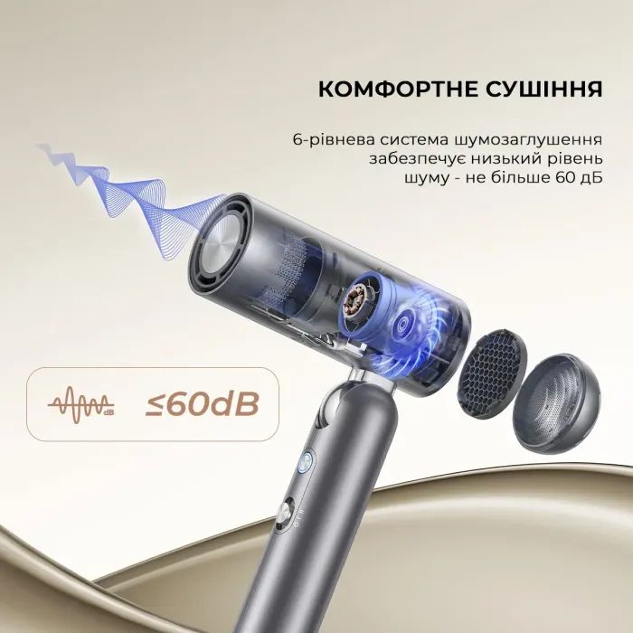 Фен Dreame Pocket Grey (AHD51-GR) зображення 6