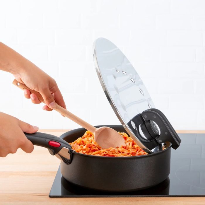 Крышка для посуды Tefal Ingenio, 20-28см, нержавіюча сталь, пластик (L9829853) изображение 5