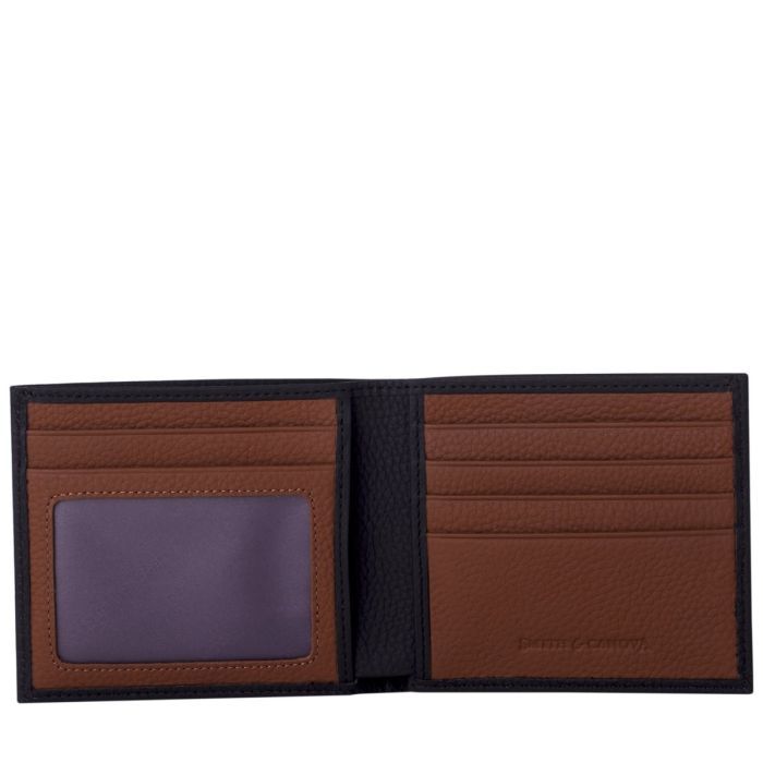 Гаманець Smith & Canova 90013 Black-Tan зображення 2