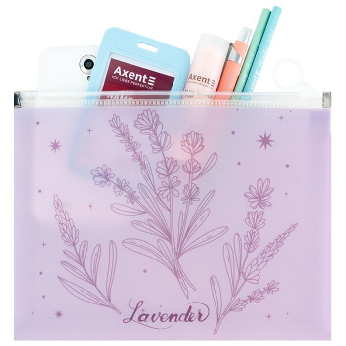 Папка на молнии Axent zip-lock А5 Lavender-1 (1498-36-A) изображение 3