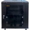 Шкаф настенный GEAR 12U 19'' 600x600x600 мм, + полка 19", black (GWMSN-12U-600-600)