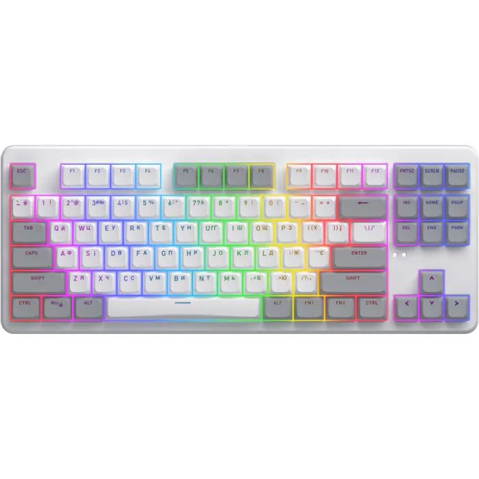 Клавиатура Hator Rockfall 3 Mecha TKL QMK/VIA Orange Wireless Black (HTK850UA)