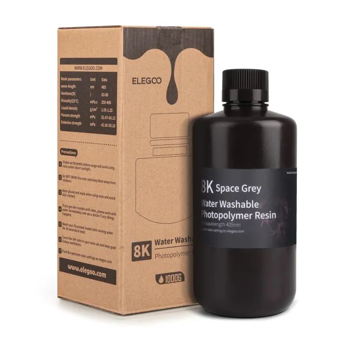 Фотополимерная смола ELEGOO Resin, Water Washable, 1кг, red (50.103.0002)