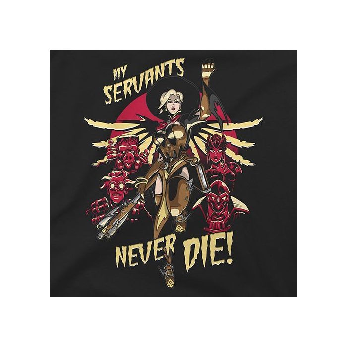 Футболка Jinx Overwatch - Mercy Witch Premium Tee Black, M (JINX-8937M) изображение 3