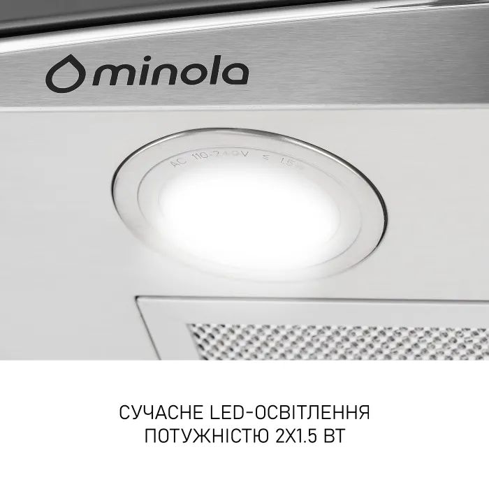 Вытяжка кухонная Minola MTG 6242 I LED изображение 6