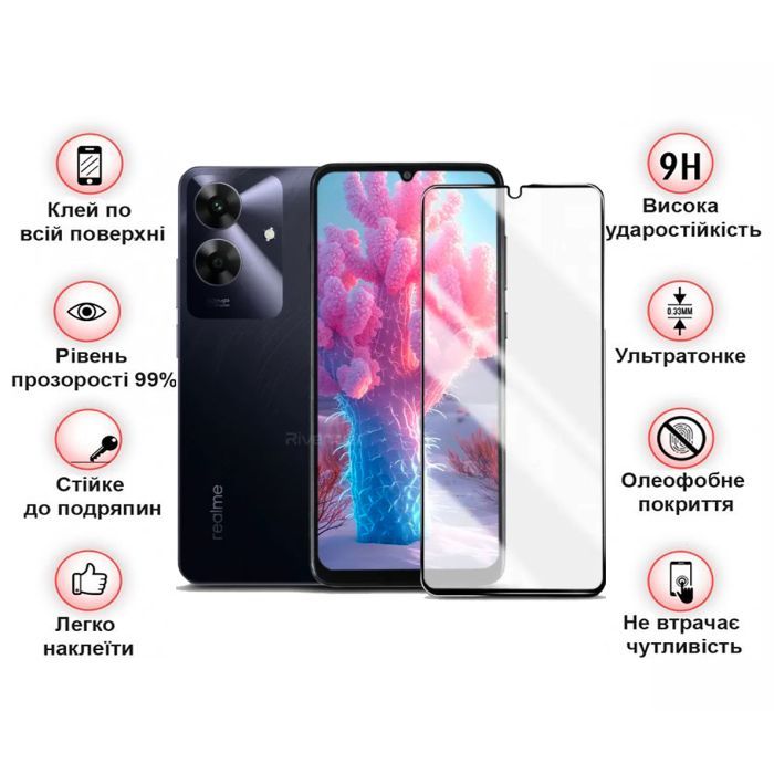 Скло захисне BeCover Realme Note 60 Black (713033) зображення 3