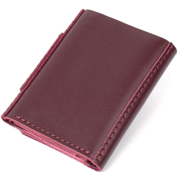 Гаманець Grande Pelle Глянсовий Бордовий (11456) зображення 2