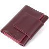 Гаманець Grande Pelle Глянсовий Бордовий (11456)