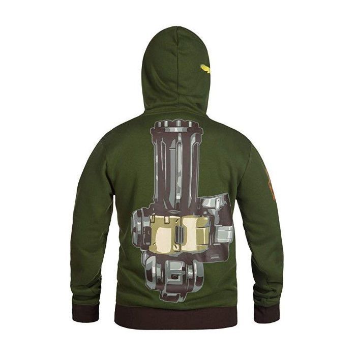 Кофта Jinx Overwatch Ultimate Bastion Zip-Up Green L (JINX-8335L) изображение 4