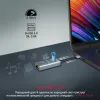 Концентратор Promate USB Hub 4 ports gigahub-c.grey (gigahub-c.grey) зображення 2