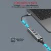 Концентратор Promate USB Hub 4 ports gigahub-c.grey (gigahub-c.grey) зображення 3
