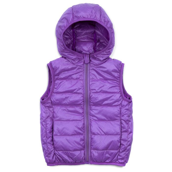 Жилет детский Kurt пуховый с капюшоном (V-HT-580T-100-violet)