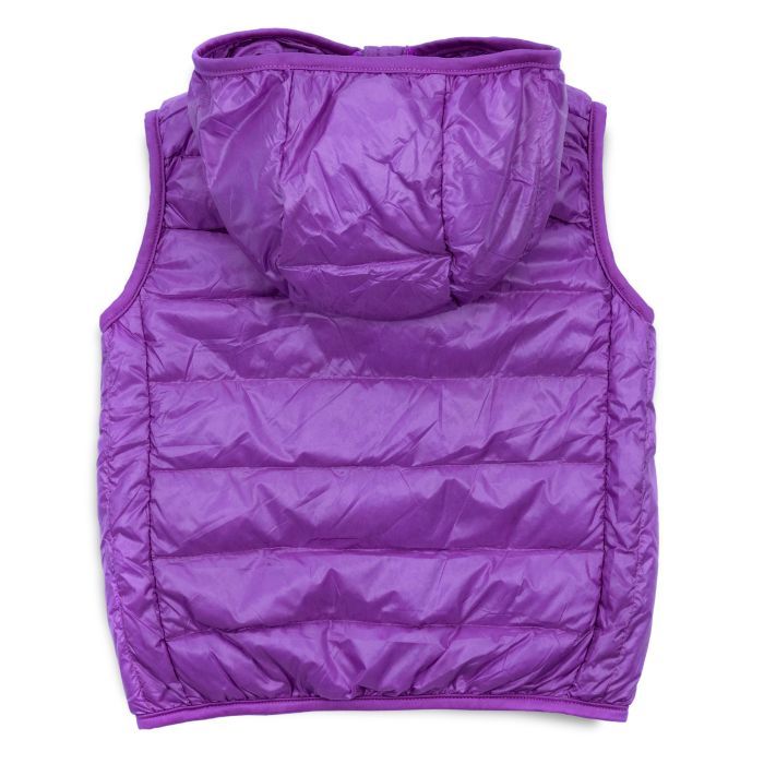 Жилет детский Kurt пуховый с капюшоном (V-HT-580T-100-violet) изображение 2