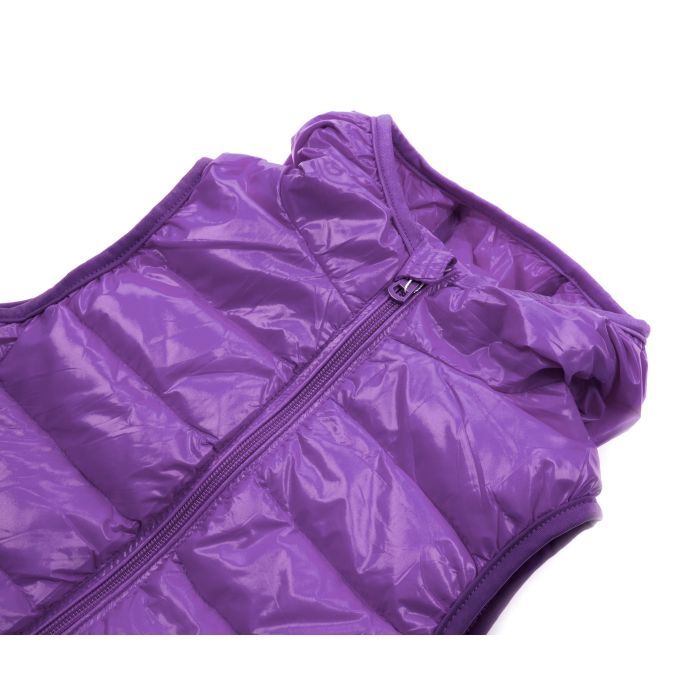 Жилет детский Kurt пуховый с капюшоном (V-HT-580T-100-violet) изображение 3