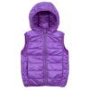Жилет детский Kurt пуховый с капюшоном (V-HT-580T-160-violet)