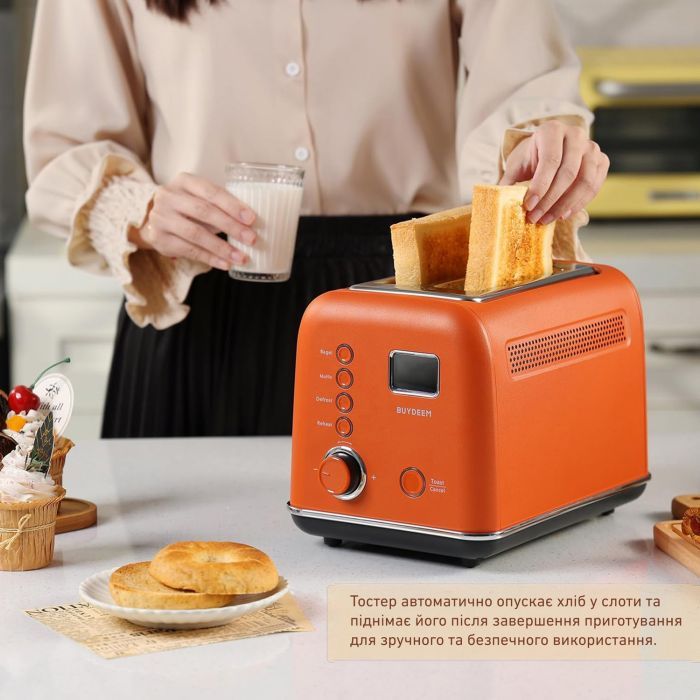 Тостер Buydeem DT730E Koi Red (DT730E-KR/EU) зображення 7