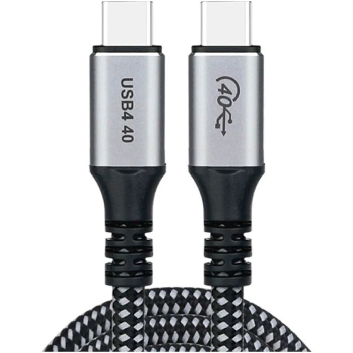 Дата кабель USB-C to USB-C 1.2m USB4.0 Gen3 240W (8K HDR) Choetech (XCC-1040-GY)
