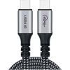 Дата кабель USB-C to USB-C 1.2m USB4.0 Gen3 240W (8K HDR) Choetech (XCC-1040-GY)