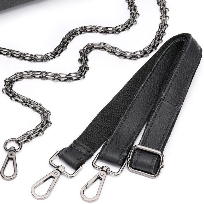 Сумка Vintage Кожаная Черная (20051) изображение 11